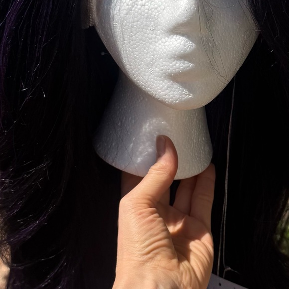 Black & Purple Lace Front Synthetic Wig - Picture 14 of 14